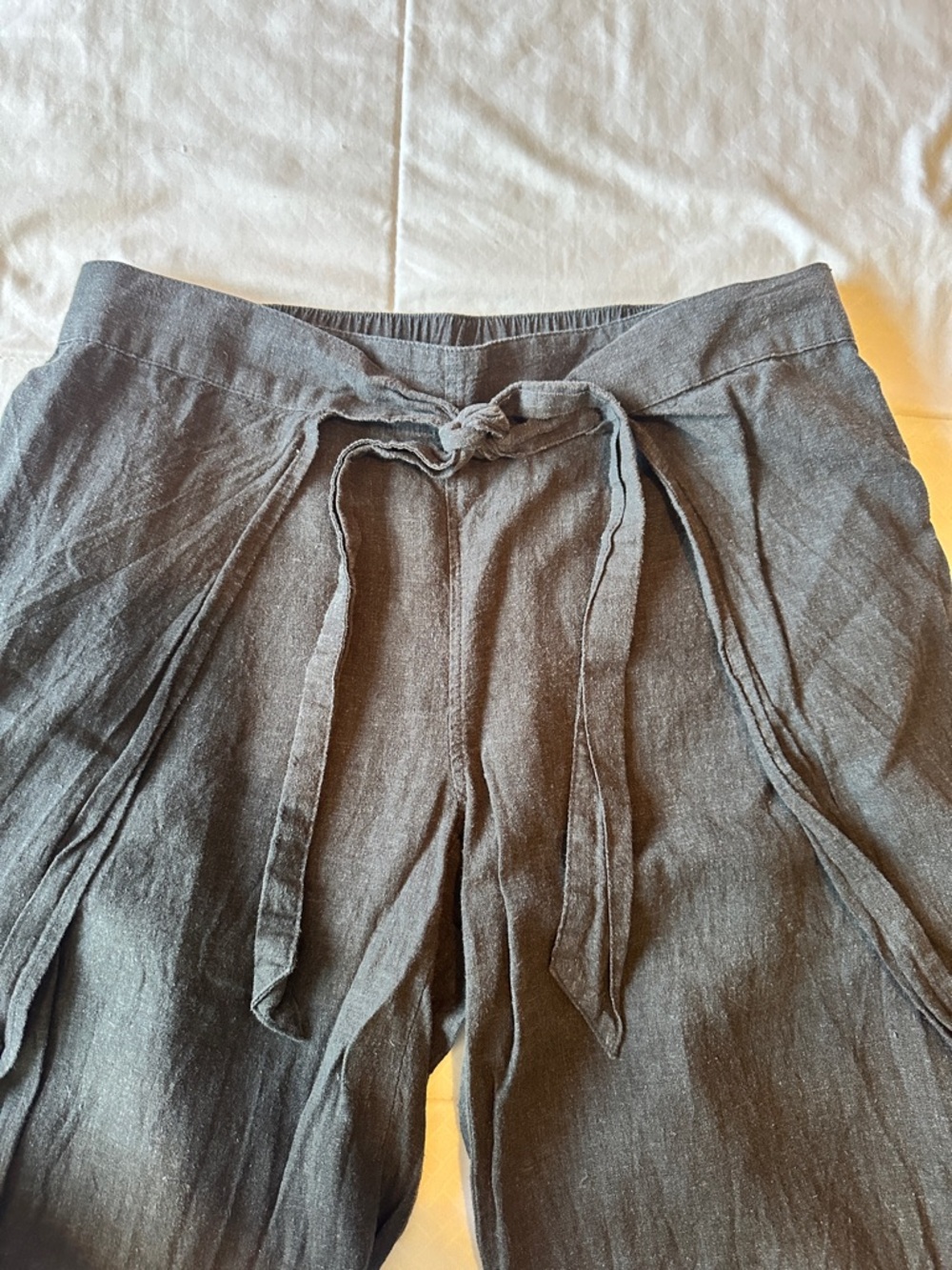 Patagonia Garden Island Hemp wWomen’s Wide-Leg Flowing Pants - Charcoal Grey - Picture 6 of 6